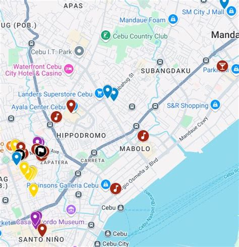 cebu nightlife map.